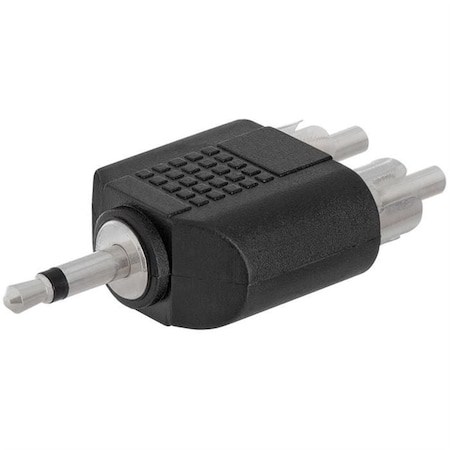 Cmple 3.5 mm Mono Plug to 2xRCA Plug Adapter - Straight 227-N